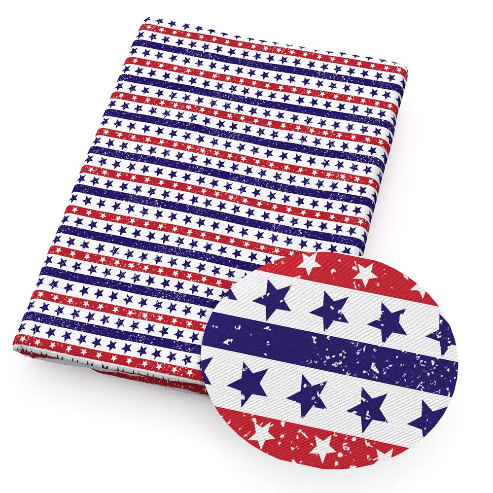 50*145cm 4th Of July Independence Day Polyester Cotton/Swimwear Fabric for Tissue Sewing Quilting Fabrics Needlework Quilt DIY