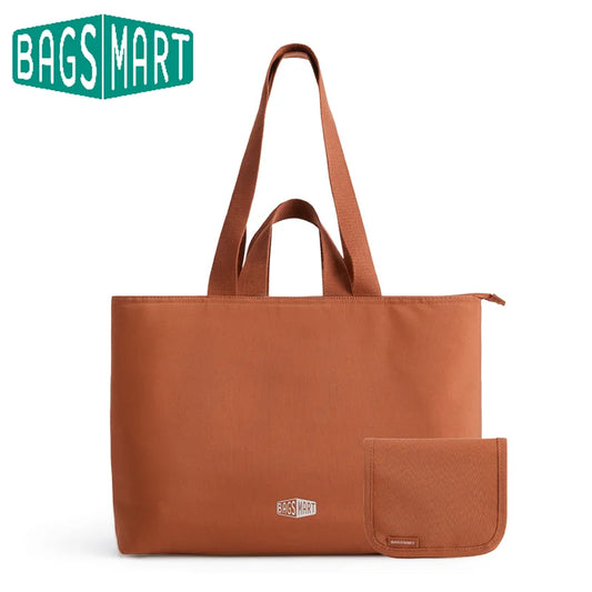 BAGSMART Large Capacity Tote Bag Multiple Pockets Mummy Bag Versatile Messenger Shoulder Bag Women Commuting Handbag