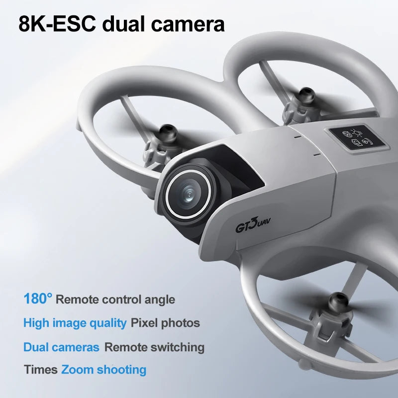 2025 GT3 RC Drone 8K 5G Professional HD Aerial Photography Obstacle Avoidance Remote Control Aircraft Dual Camera Quadcopter Toy