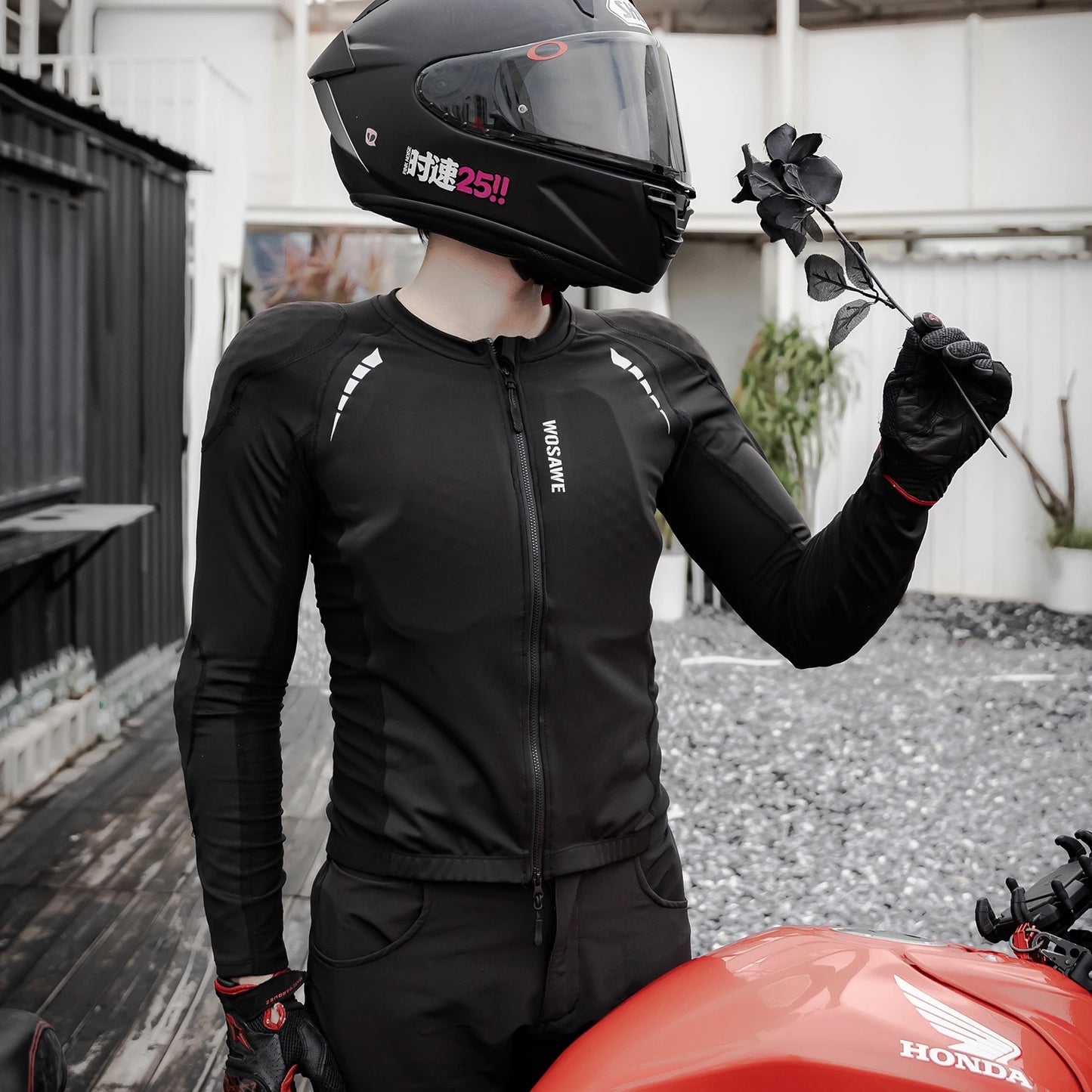 WOSAWE Men's Motorcycle Jacket Lightweight Motocross Motorbike Jacket Clothing Summer Autumn Biker Riding Apparel