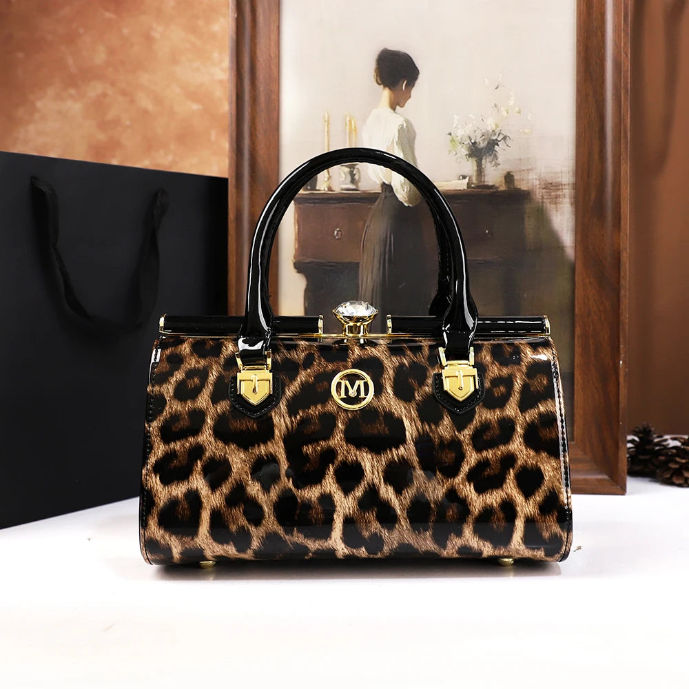 2025 New pillowcase, women's bag, hand-held shoulder, water diamond, middle-aged lady, mother's bag, crossbody bag, retro style