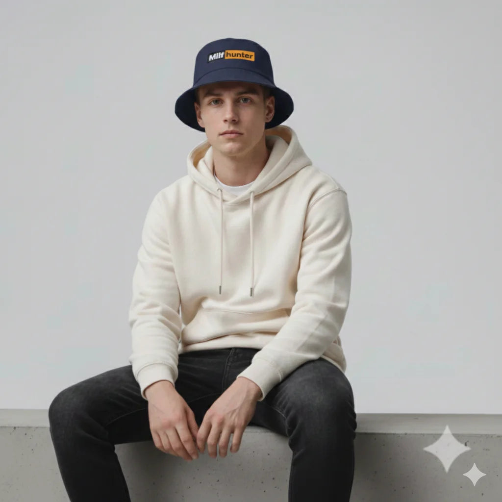 Milf Hunter Fisherman Hats Harajuku Panama Cap Daily Cool Casual Lovely Streetwear Outdoor Vintage Fashion Versatile Bucket Hat