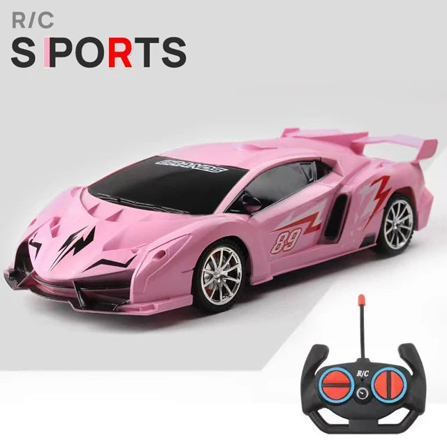 RC Car 2.4G 4CH Remote Control 1:18 With Led Light Sports Cars High Speed Radio Drift Vehicle Racing Boys Girls Toy For Children