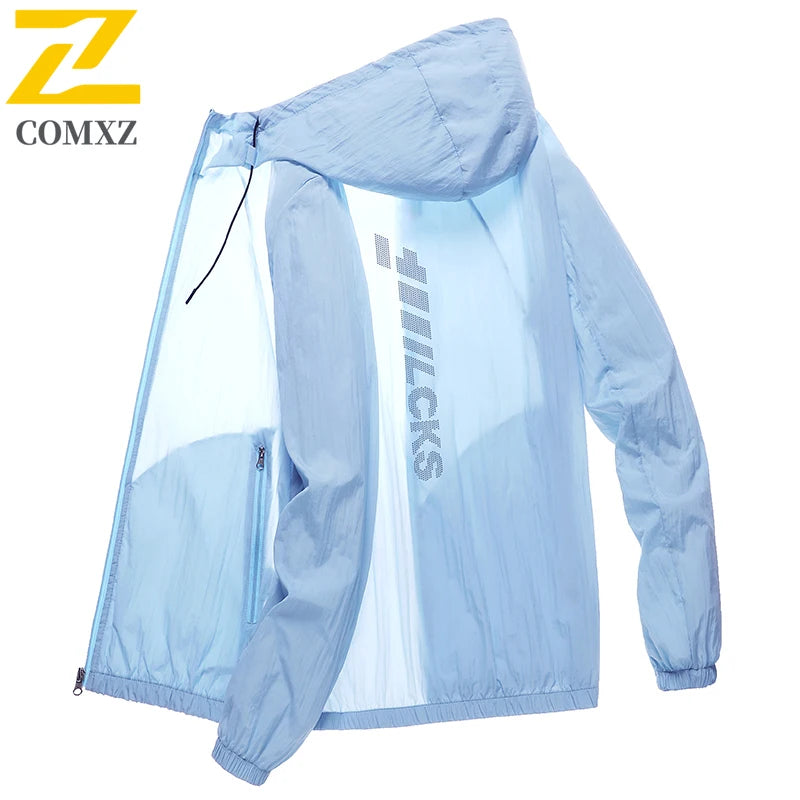 2025 New Summer Sunscreen Jacket Men's Women's Lightweight Quick-drying UV-proof Windbreaker Outdoor Camping Solid Color Tops