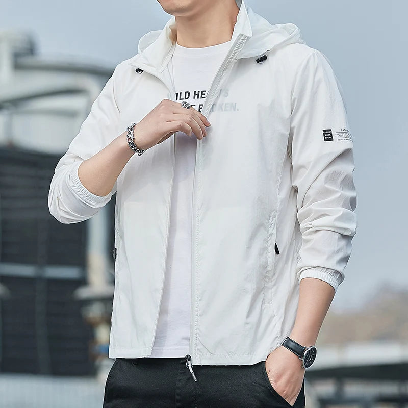 2025Summer Hooded Jacket Men Women Waterproof Sun Protection Clothing Fishing Hunting Clothes Quick Dry Skin Windbreaker
