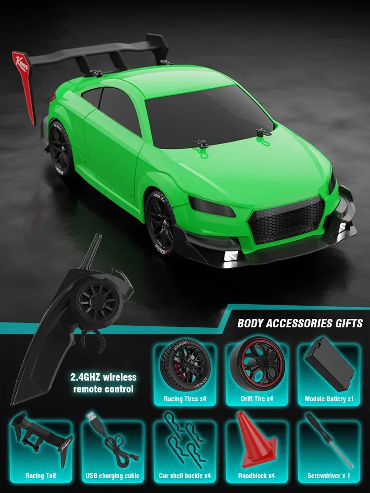 1/14 Large Remote Control Drift Car 2.4G 50km/h High Speed Electric RC Racing Supercar Toys for Boys Children's Birthday Gift