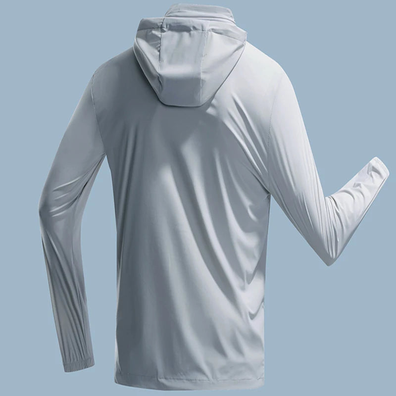 Jacket Mens Spring autumn New men sun protection coat jacket Solid color hooded Jackets casual coat Men's business coats 2368