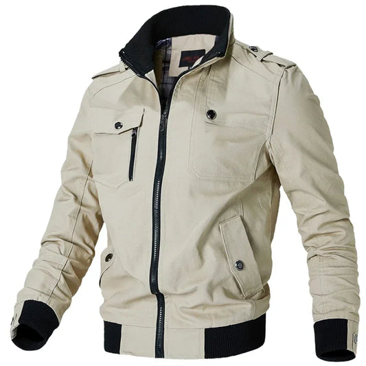 Mens Cargo Jackets New Fashion Bomber Jacket Mens Wear Simple British Style Warm Windproof Jacket and Coat Baseball Jacket Male