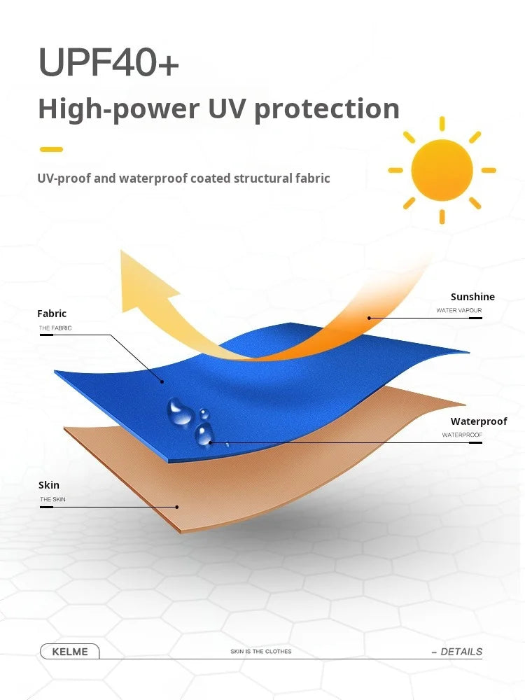 Kelme Sports Windbreaker Summer Anti Uv Sun Protection Jacket For Men And Women Outdoor Lightweight, Breathable And Waterproof