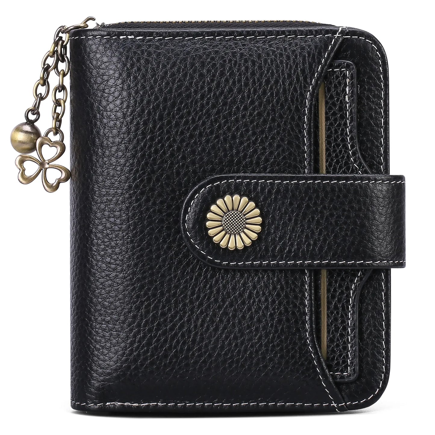 2025 Luxury Women Wallet Lady Split Leather Vintage Bifold Purse Female RFID Card Holder RetroCoins Bag Gift for Mom Box Packing