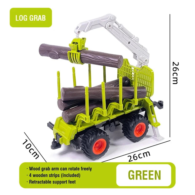 Remote Control Tractor RC Farm Truck Car Trailer 2.4G Farming Simulator Truck Miniature Farm Vehicle Toys Model Children Boy