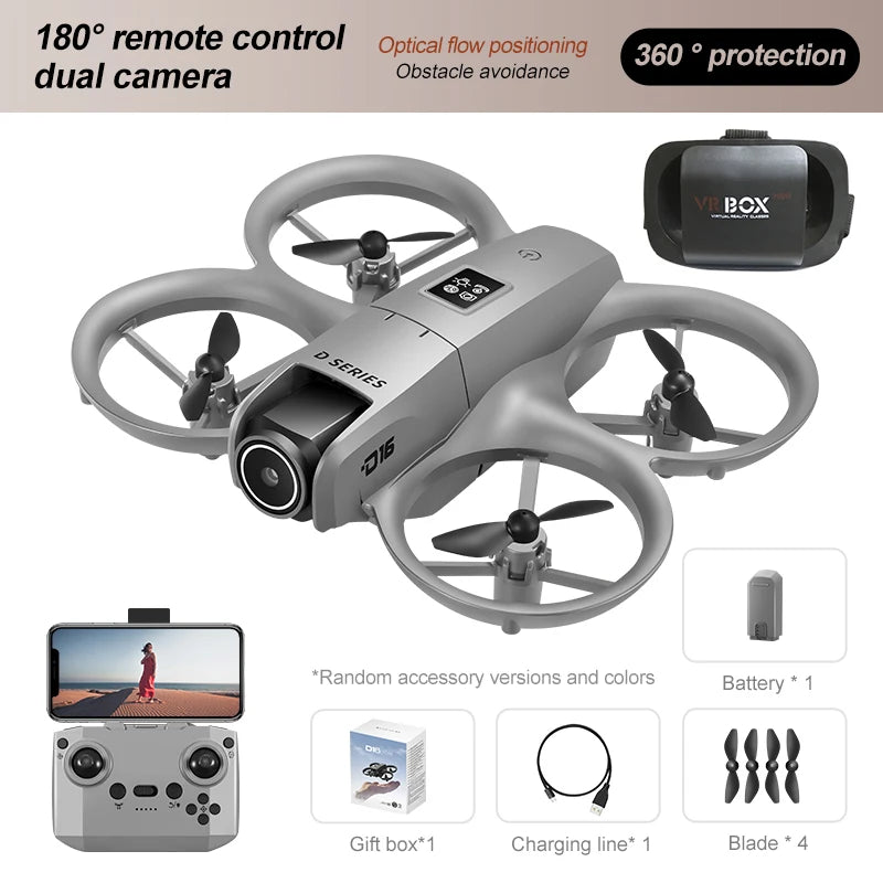 Lenovo D16 Drone 8K Aerial GPS Avoidance Bushless Motor Drone Electric Adjustment HD Profesional Dual-camera Optical Flow