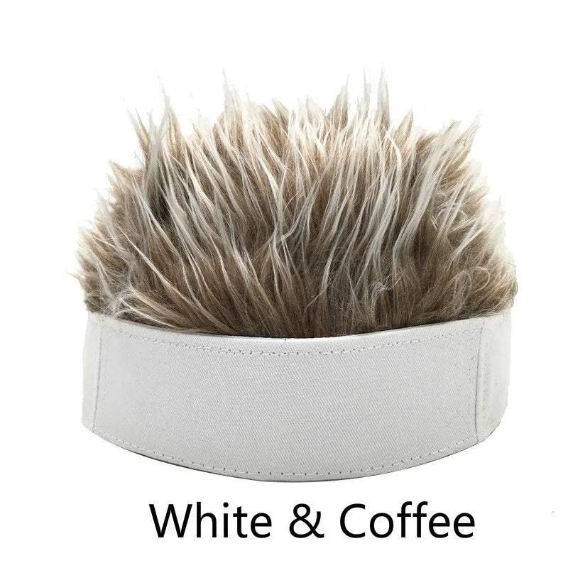 Mens Fashion Wig Cap Hip hop Adjustable Caps Cartoon Cosplay Hair Hat Role-playing Props Pullover Hat Band Vocal Hat Funny Gifts