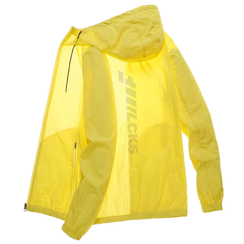 2025 New Summer Sunscreen Jacket Men's Women's Lightweight Quick-drying UV-proof Windbreaker Outdoor Camping Solid Color Tops
