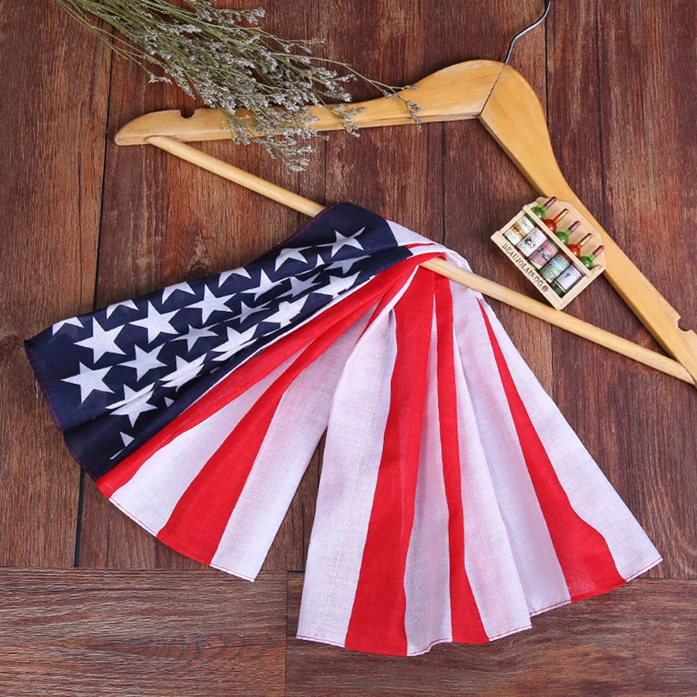 3pcs USA Flag Headscarf Flag Bandanas American Flag Headband Hip Hop Headscarf Patriotic Headwear 4th of July
