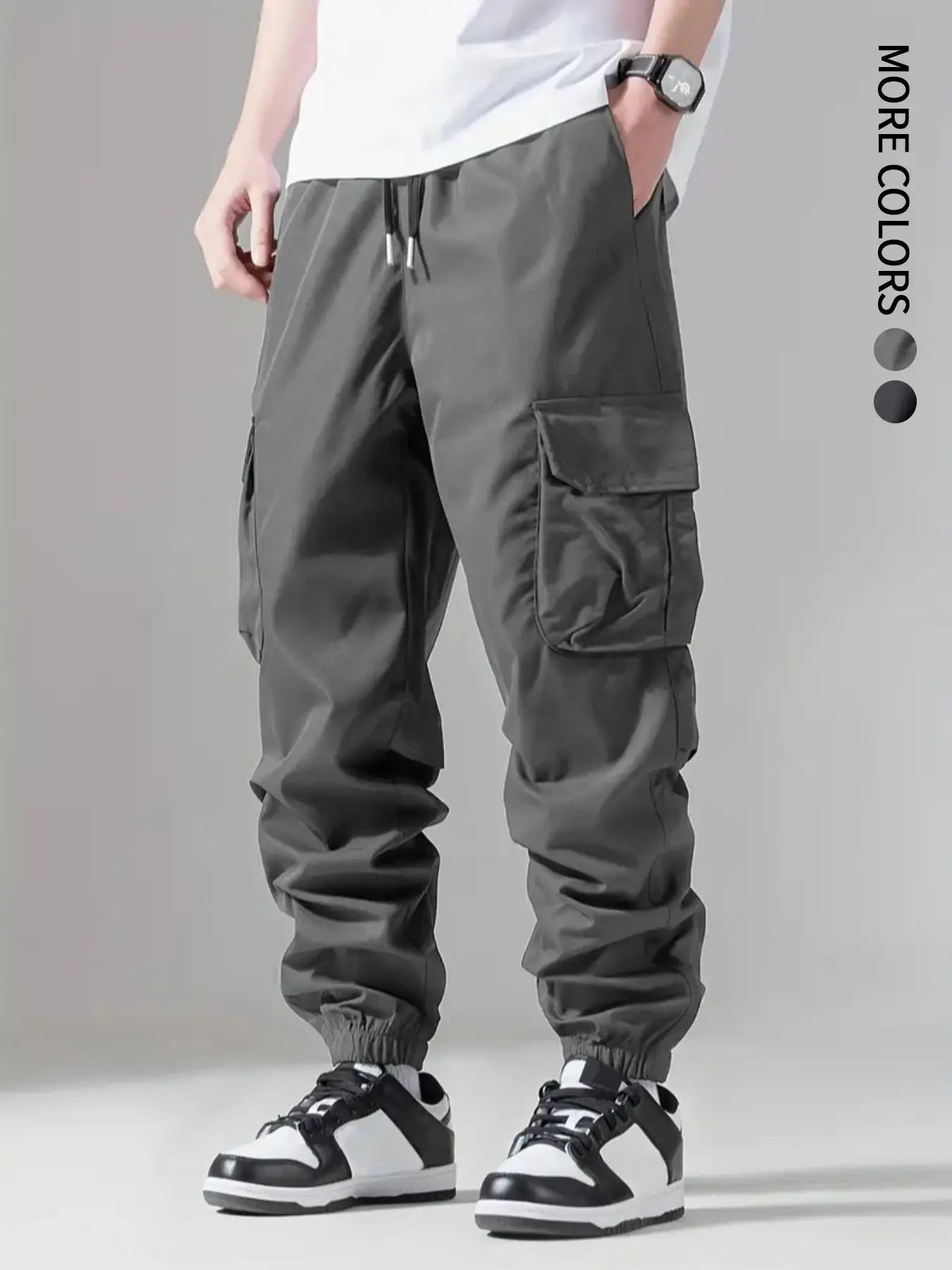 Men's Trousers, Nine-Point Trousers, Casual Sports, Thin Overalls, Fitness, Running, Comfortable Fabrics, Simple and Versatile, Fashionable