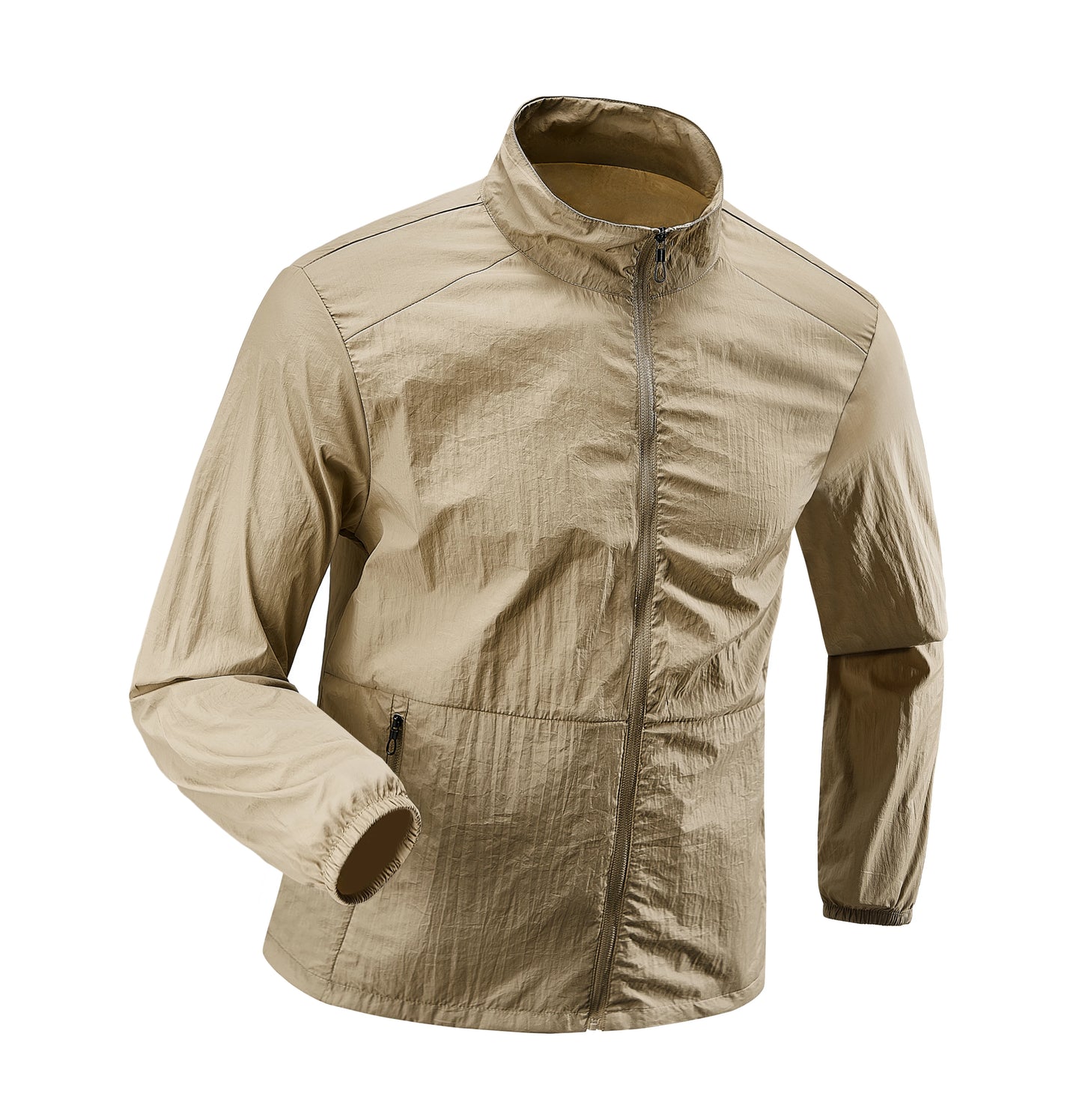 Summer Men's Fashion Trend Versatile Sunscreen Skin Jacket Outdoor Cycling Sports UV Resistant Lightweight Breathable Jacket