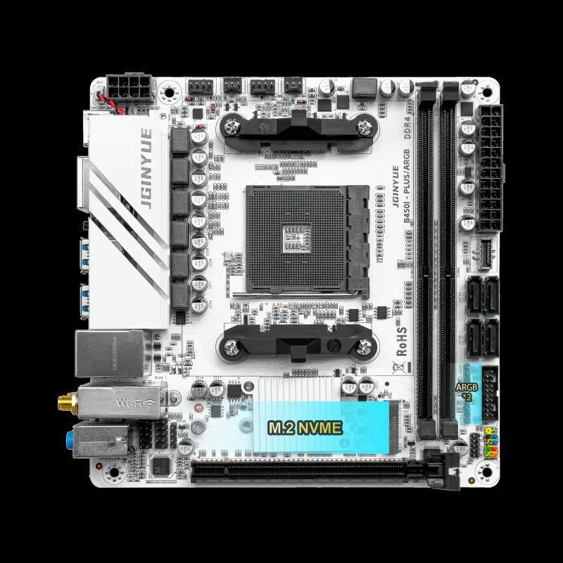 B450 B450I PLUS ARGB Gaming Motherboard am4 Dual-channel ddr4 32g m.2 hdmi MINI ITX HTPC Motherboard