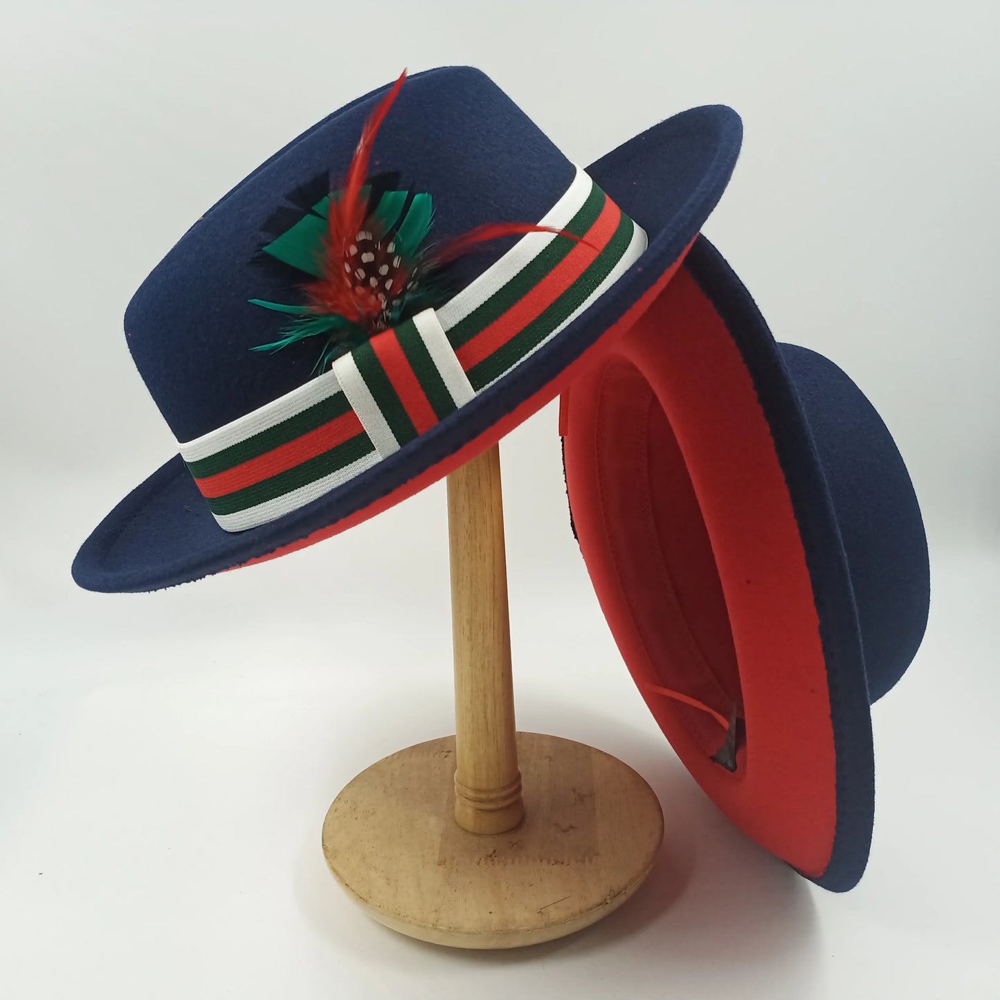 men hats feather men fedoras lady woolen felt church hat unisex  bowknot  jazz hat for men and women