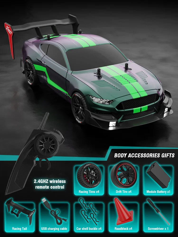 1/14 Large Remote Control Drift Car 2.4G 50km/h High Speed Electric RC Racing Supercar Toys for Boys Children's Birthday Gift