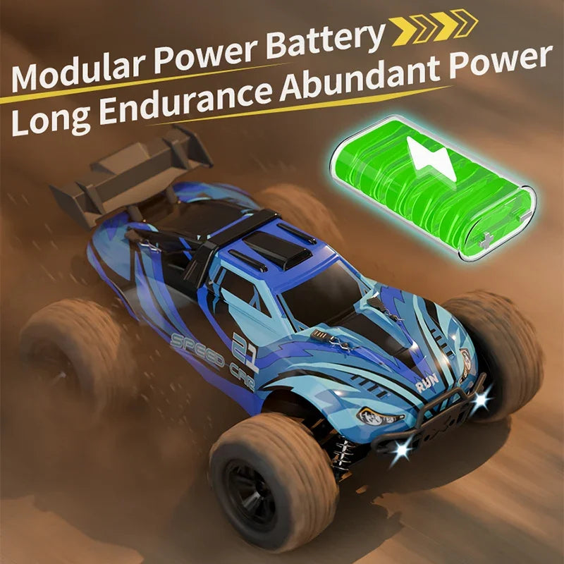 2025 New 1:16 4WD Remote Control Car 35 km/h High-Speed Off-Road RC Car All-Terrain 2.4G Electric RC Car with LED Lights