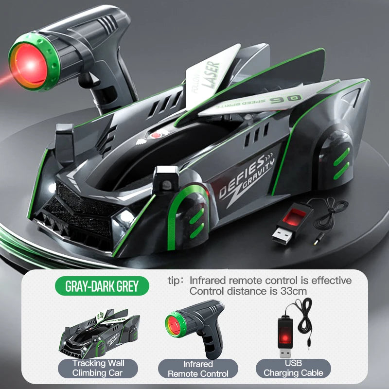 Light-Chasing Wall-Climbing Car, Infrared Sensor Remote Control Car, Wall-Climbing Car, Four-Wheel Drive Car, Toy Racing Car, Children's Toy Car