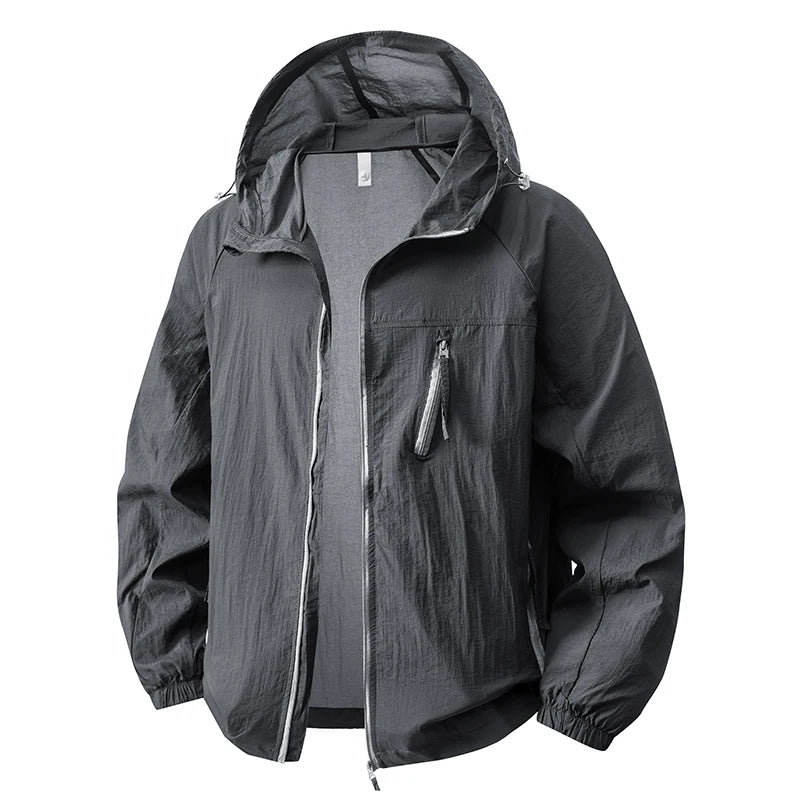 LNGXO Women's Men's Sun Protective Jackets Camping Mountaineering Hiking Outdoor Sports Windbreaker Summer Lightweight Coat