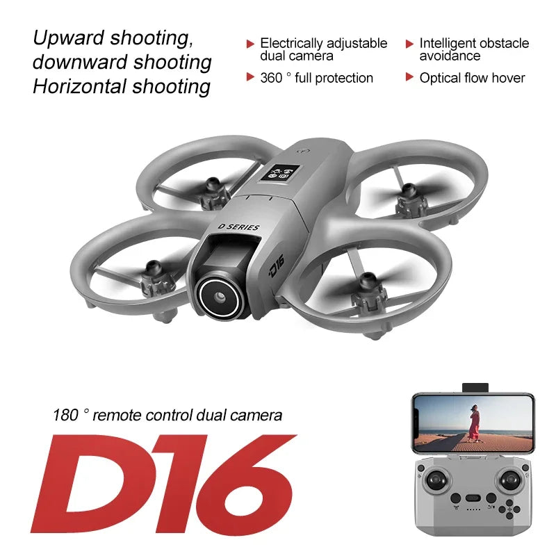 Lenovo D16 Drone 8K Aerial GPS Avoidance Bushless Motor Drone Electric Adjustment HD Profesional Dual-camera Optical Flow