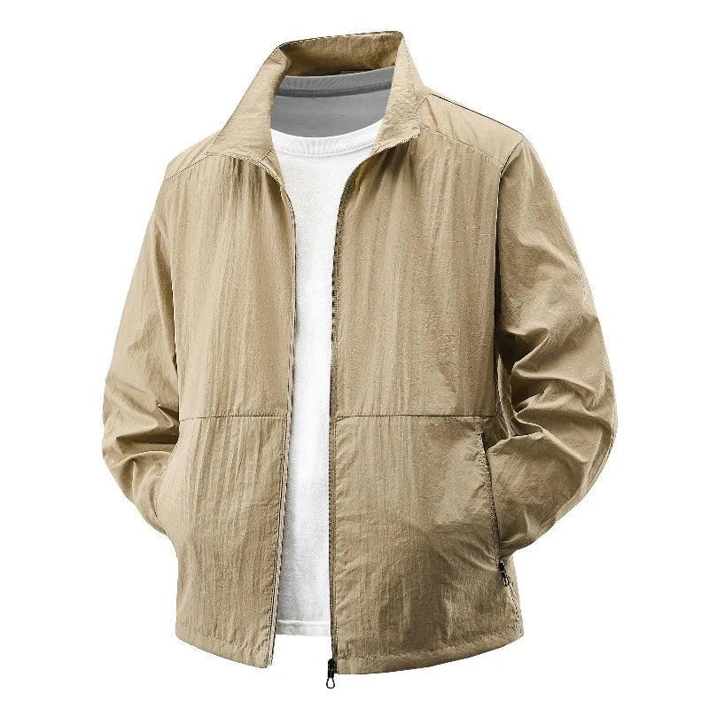 Summer Outdoor Fashion Trend Versatile Sunscreen Skin Clothes for Men Outdoor Running Fitness Sports Leisure UV Resistant Jacket