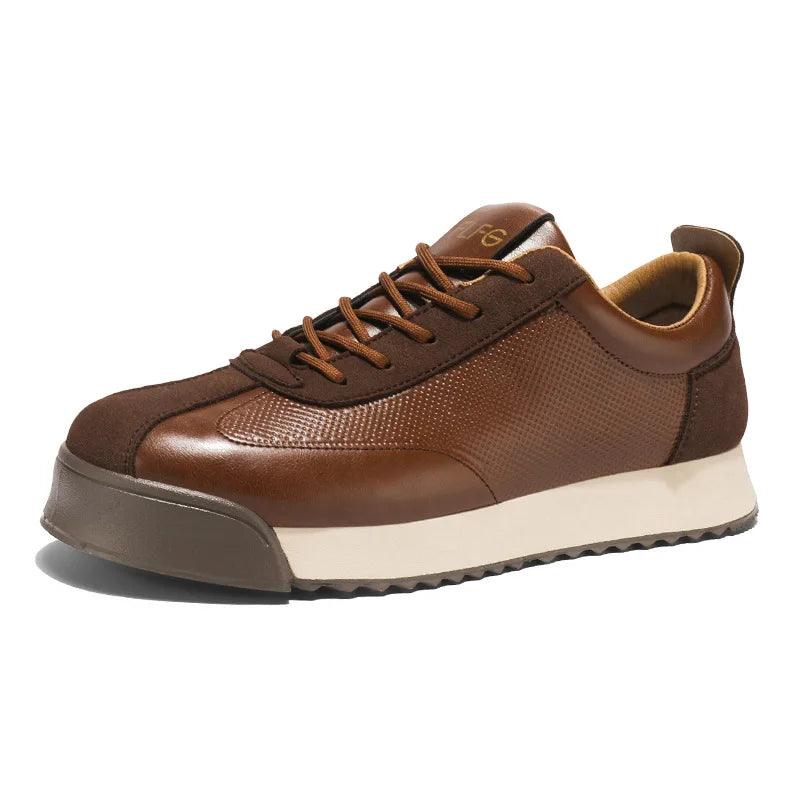 Mens Unique Skate Shoes Platform Comfort Black Casual Sneakers All-Match Thick Sole Design for Urban Street Style Versatile Wear