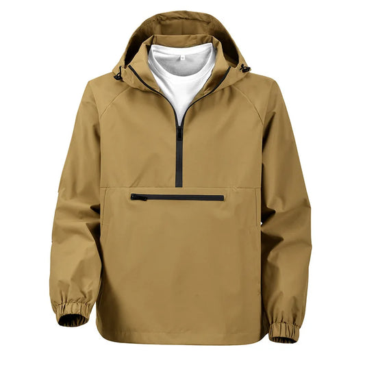 Men's Jacket Spring 2026 New Casual Versatile Fashion Hooded Tooling Jacket Top
