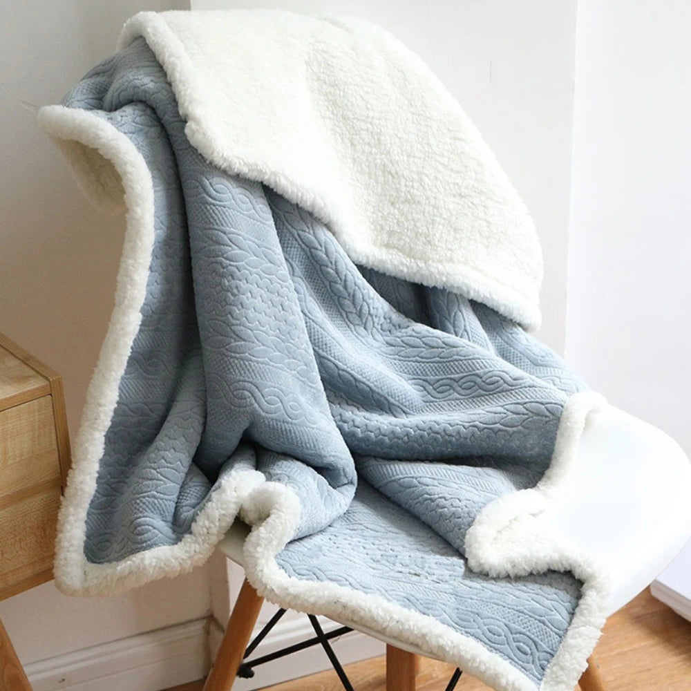 Double Layer Poncho Blanket No Sleeves Easy On Off Drape and Go Shawl Gift for Women Who Have Everything Gifts for Grandma Mom