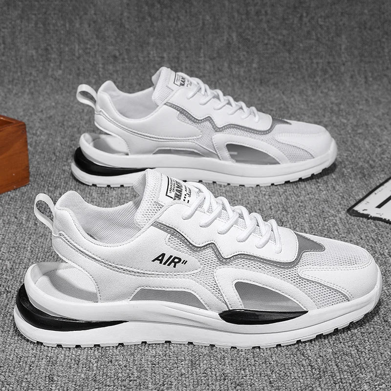 Men's sandals for summer wear, non slip soft sole for teenagers, sports and leisure, thick sole for driving on the beach, hooded