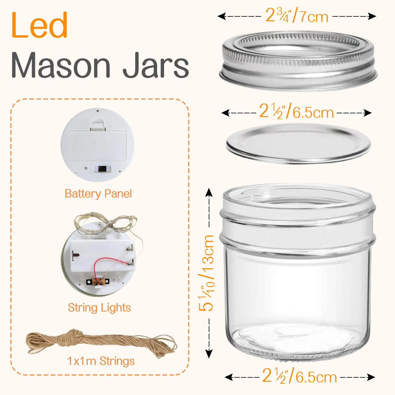 Macorner Mason Jar Night Light - Mother’s Day & Birthday Gift for Mom from Daughter or Son, Sentimental Home Decor Night Light