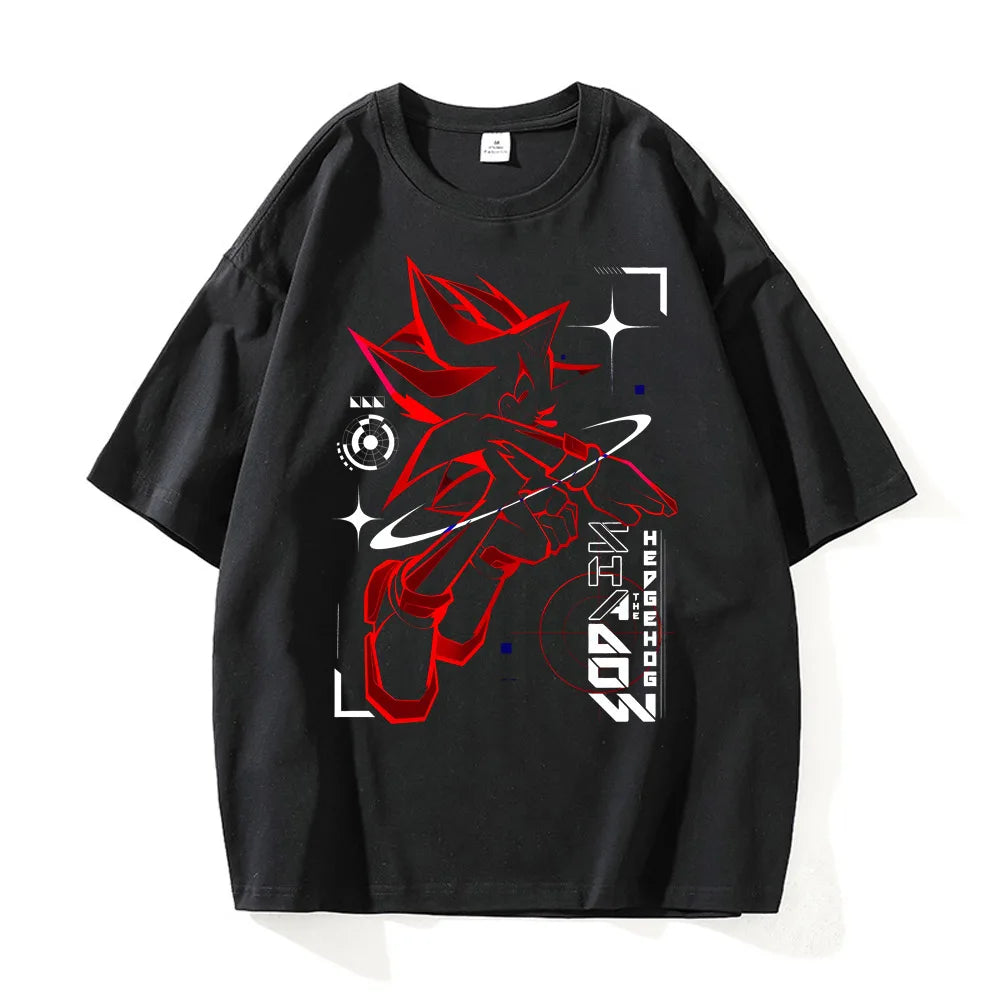 Men Clothing New in Top & Tees Mens T-Shirt Camisetas Shadow Hedgehog Tee Shirt Homme Graphic T-Shirts Men Tshirt for Men Ropa