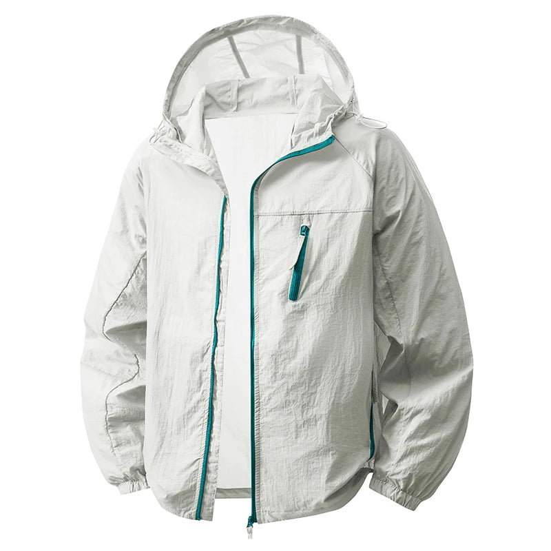 LNGXO Women's Men's Sun Protective Jackets Camping Mountaineering Hiking Outdoor Sports Windbreaker Summer Lightweight Coat