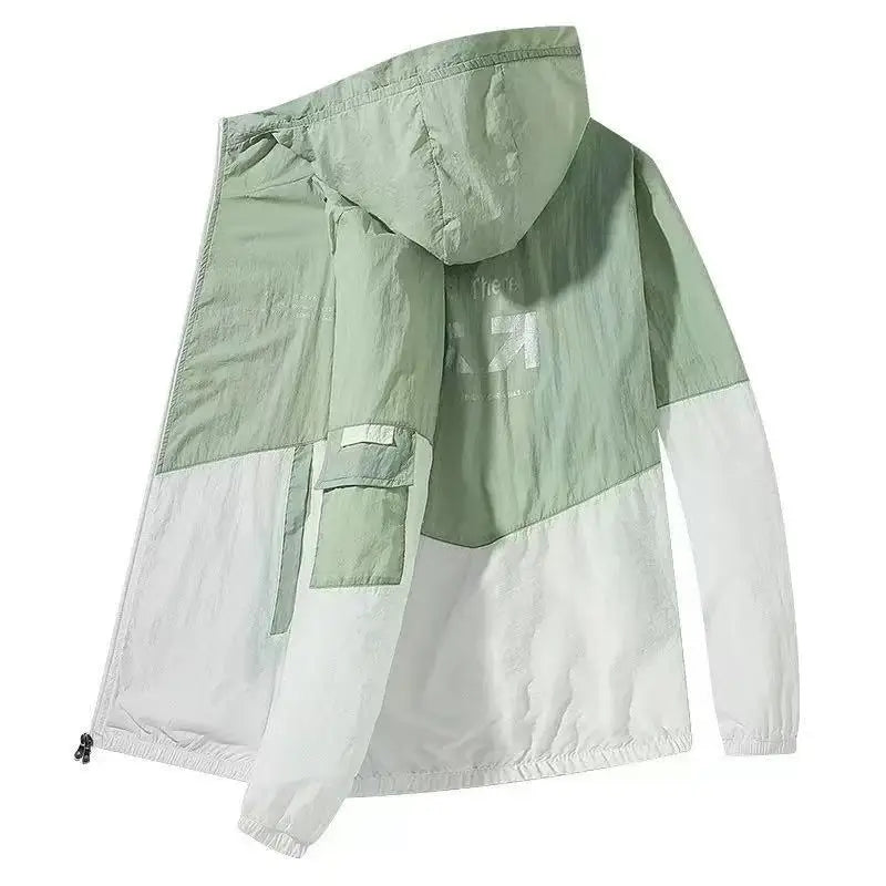 2025 New Summer Sunscreen Jacket Men's Women's Lightweight Quick-drying UV-proof Windbreaker Outdoor Camping Solid Color Tops