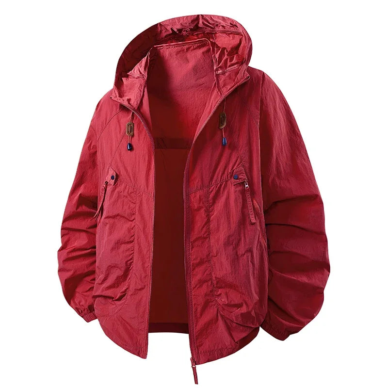 2026 Summer Mens Lightweight Hiking Jacket Outdoor Men Suncreen Breathable Hooded Coats Men Quick Dry Sports Fishing Jackets