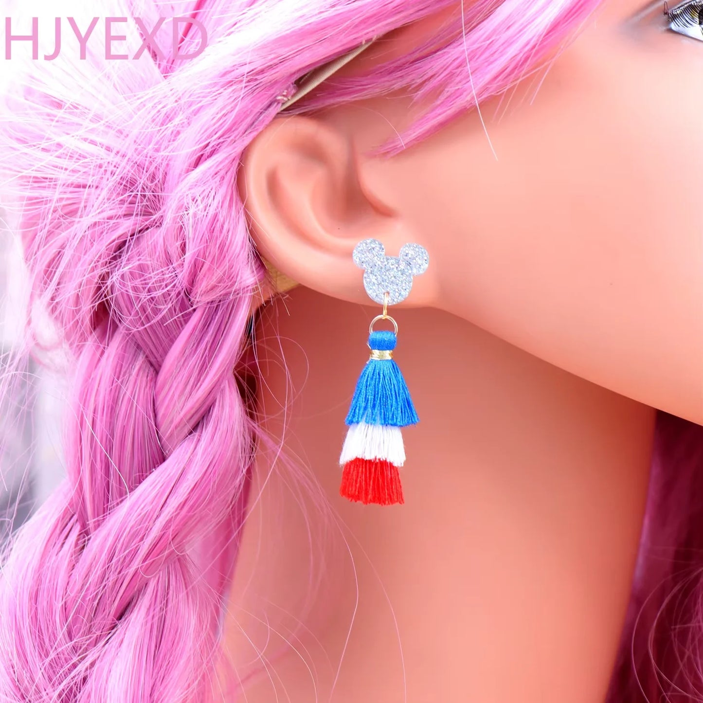 4th of July Independence Day Stud Drop Earrings Hoop Flag TRENDY Acrylic Jewelry For women