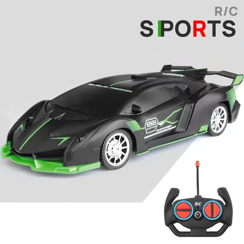 RC Car 2.4G 4CH Remote Control 1:18 With Led Light Sports Cars High Speed Radio Drift Vehicle Racing Boys Girls Toy For Children