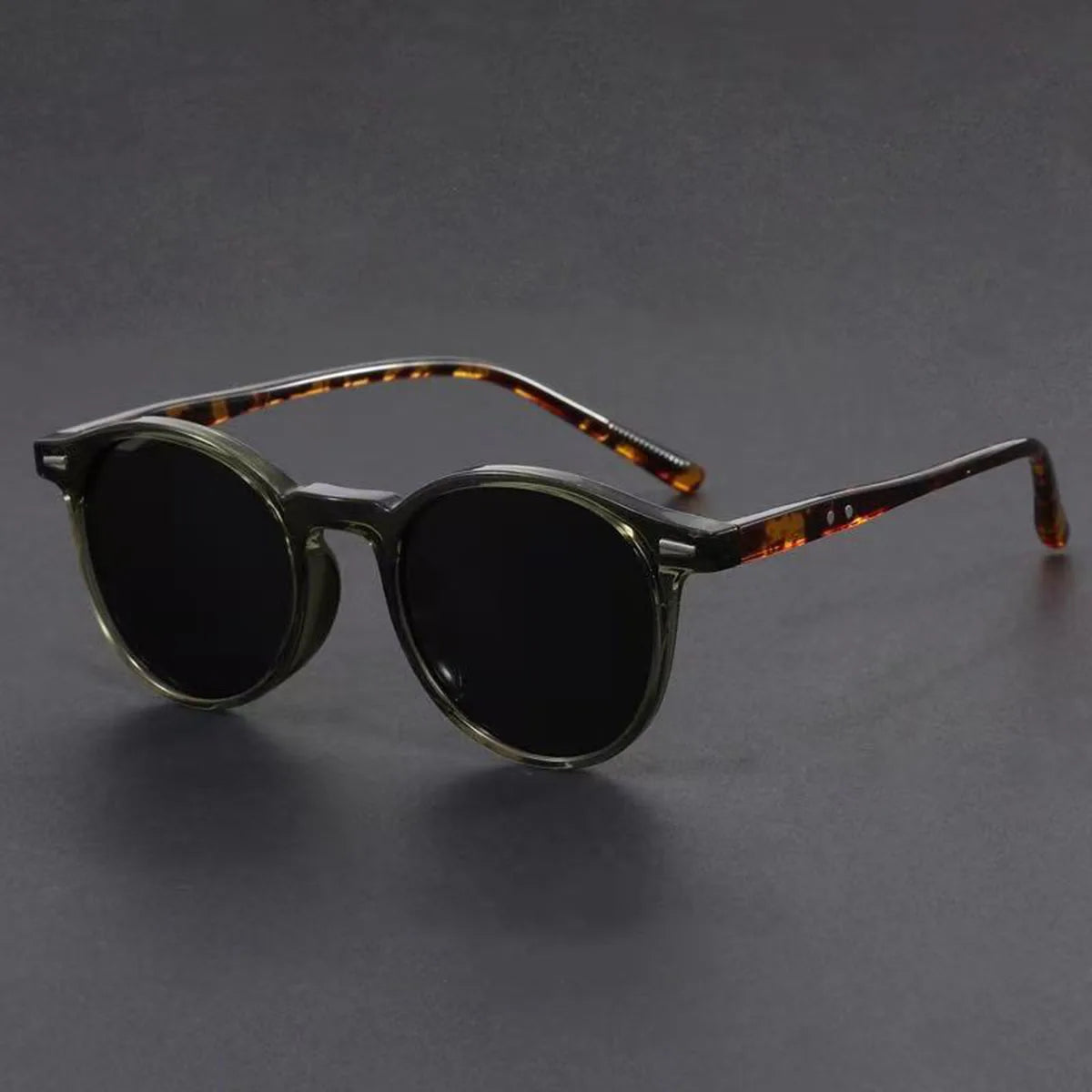 1PC Ultra-light Sunglasses Round Frame UV Sunglasses Retro Fashion Ladies Sunglasses Men's Sunglasses