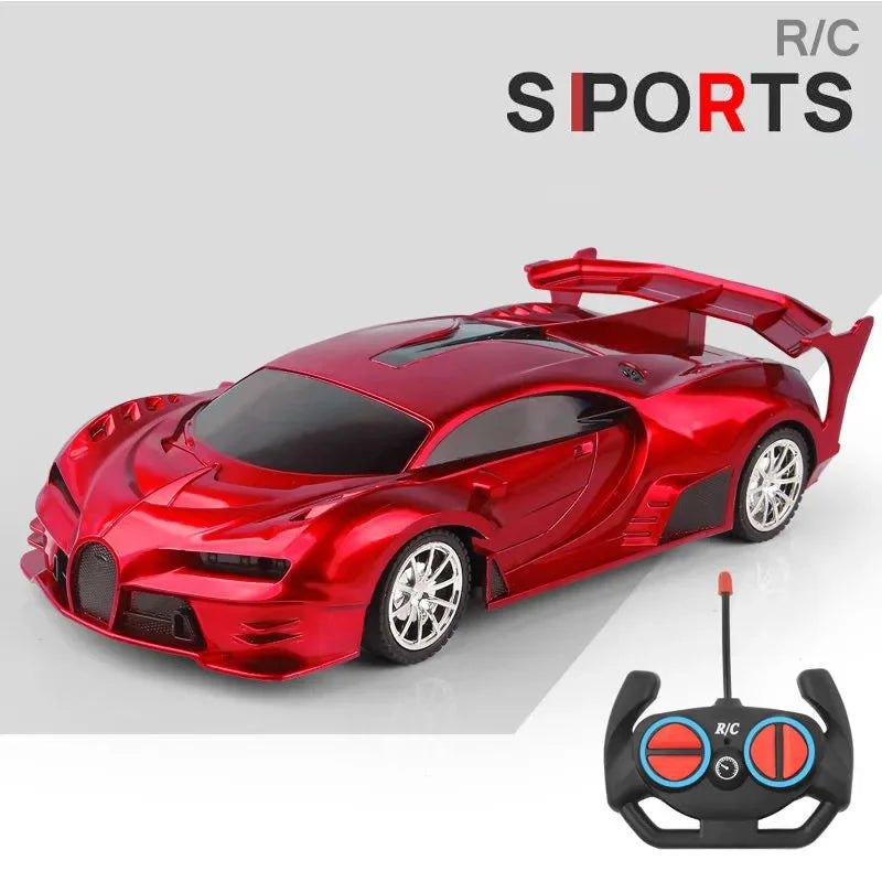 RC Car 2.4G 4CH Remote Control 1:18 With Led Light Sports Cars High Speed Radio Drift Vehicle Racing Boys Girls Toy For Children