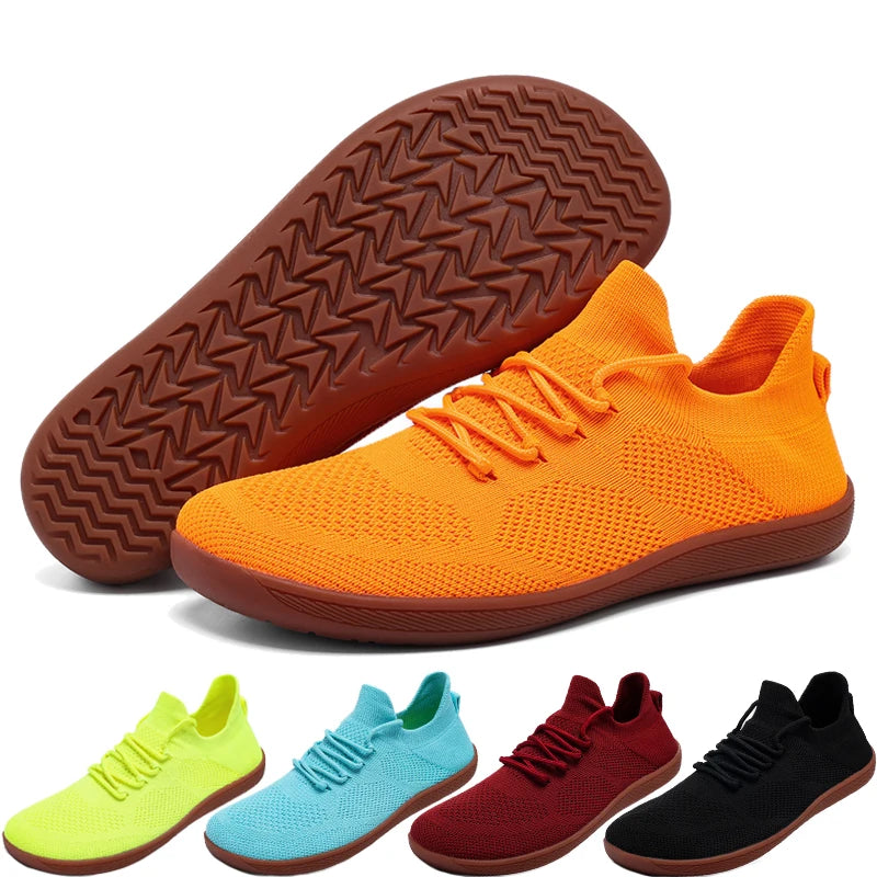 Men's and women's outdoor walking shoes Minimalist barefoot sneakers Comfortable breathable casual sneakers