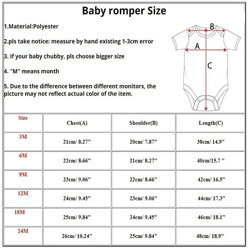 4th of July Printed Baby Romper Infant Independence Day Outfit Bodysuit Newborn Summer Jumpsuit Boys Girls Short Sleeve Clothes