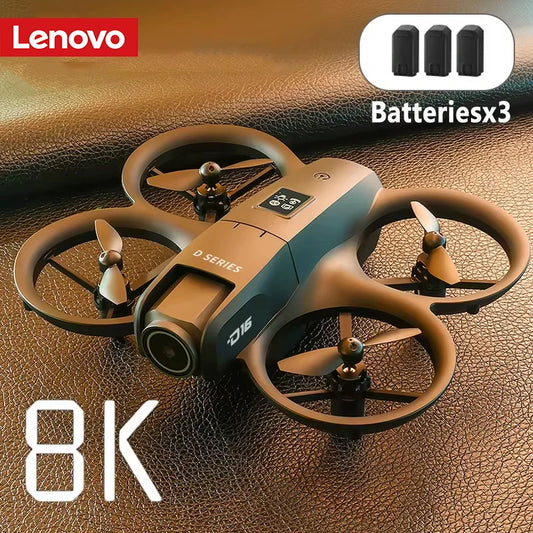 Lenovo D16 Drone 8K Aerial GPS Avoidance Bushless Motor Drone Electric Adjustment HD Profesional Dual-camera Optical Flow