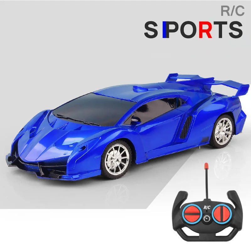 RC Car 2.4G 4CH Remote Control 1:18 With Led Light Sports Cars High Speed Radio Drift Vehicle Racing Boys Girls Toy For Children