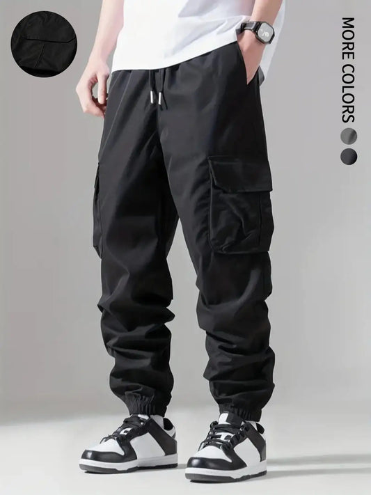 Men's Trousers, Nine-Point Trousers, Casual Sports, Thin Overalls, Fitness, Running, Comfortable Fabrics, Simple and Versatile, Fashionable
