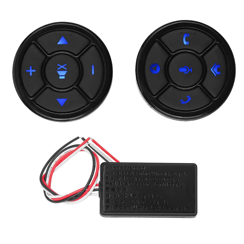 Car Wireless Remote Control 10Keys Steering Wheel Radio Controller Android Long Distance Sound Multimedia Control Smart Buttons