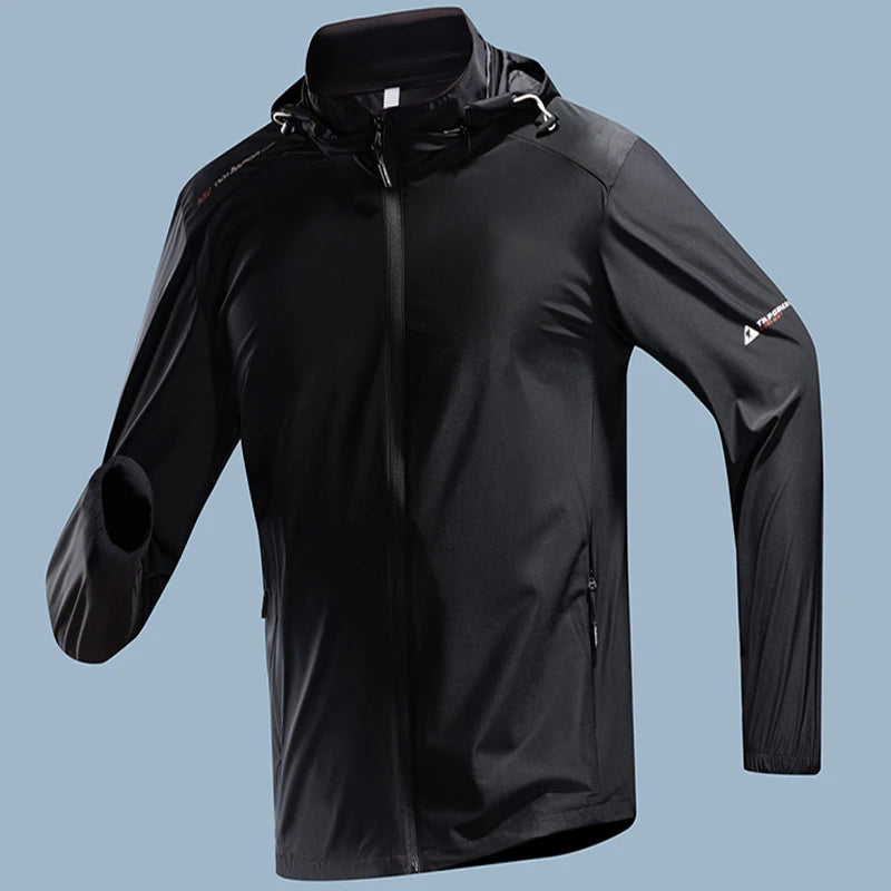 Jacket Mens Spring autumn New men sun protection coat jacket Solid color hooded Jackets casual coat Men's business coats 2368