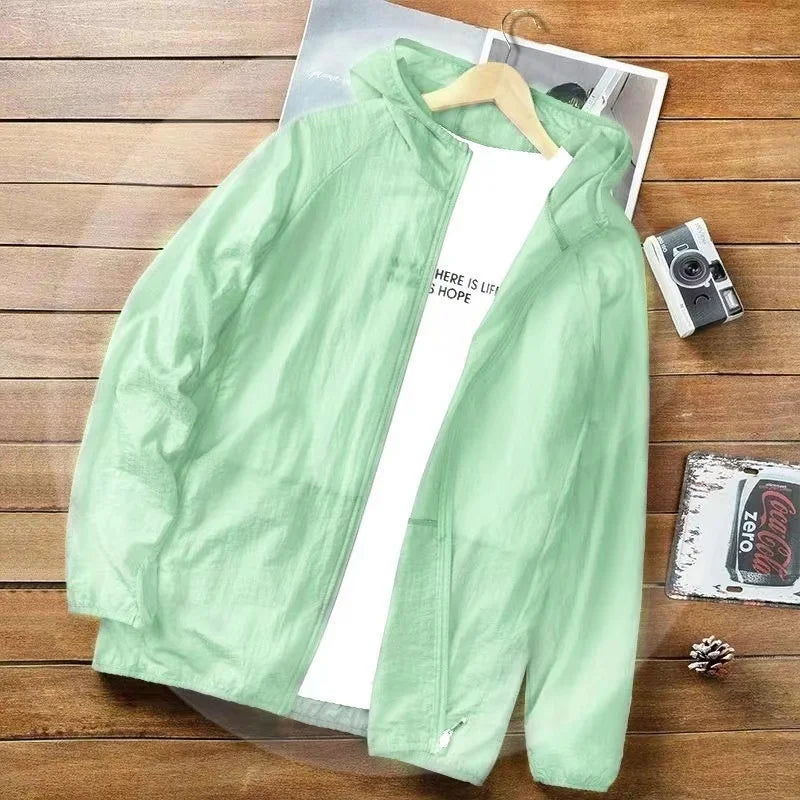 Summer Sun Protection Jacket Fresh Style UPF Fabric Guards Against UV Rays Breathable Comfort Skin Friendly Outdoor Wear